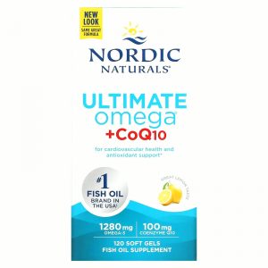 Nordic Naturals, Ultimate Omega + CoQ10, 640 мг, 120 капсул