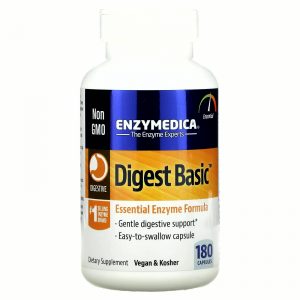 Enzymedica, Digest Basic, формула с основными ферментами, 180 капсул