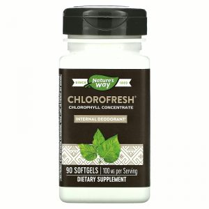 Nature's Way, Chlorofresh, концентрированный хлорофилл, 90 мягких таблеток