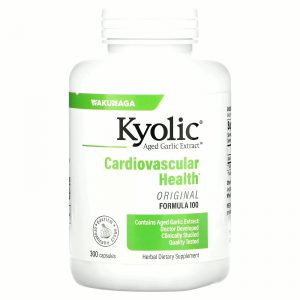 Kyolic, Aged Garlic Extract, выдержанный экстракт чеснока, для сердечно-сосудистой системы, формула 100, 300 капсул