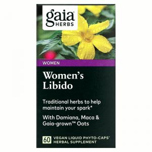 Gaia Herbs, Women's Libido, 60 веганских фито-капсул с жидкостью