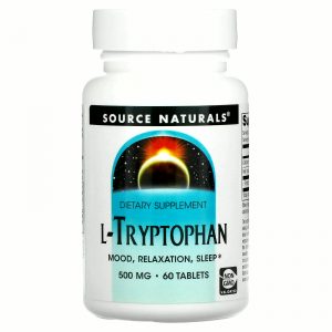 Source Naturals, L-триптофан, 500 мг, 60 таблеток